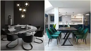 Modern Dining Room Table and Chair Design Images | Top Dining Area Designs and Dining Tables Ideas