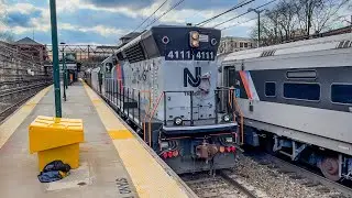 NJ transit equipment move passes summit station Feat. The pride unit