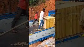 Efficient Tiles Unloading | Short Video | Large Tiles Unloading Process | Quick View #TileUnloading
