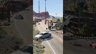 Realistic Highway Car Crashes #329