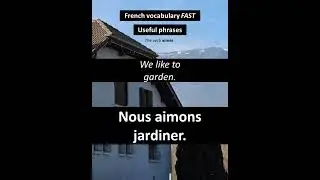 We like to garden / nous aimons jardiner #frenchforbeginner #frenchpronunciation