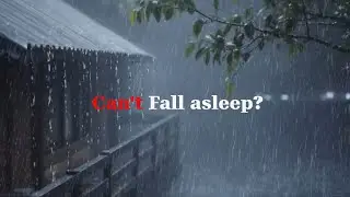 Fall asleep in 5 minutes - Relaxing heavy rain on a tin roof