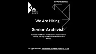 Senior Archivist Role at Black Cultural Archives