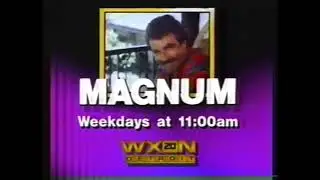 WXON Detroit: 1994 Magnum Tom Selleck Promo