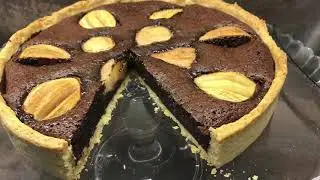 Tarte poire chocolat la meilleure recette طارط بالإجاص و الشكلاطة من ألذ ما يكون
