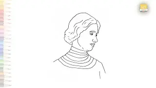 Helen Keller portrait drawing | Easy drawing tutorials | How to draw Helen Keller | #artjanag