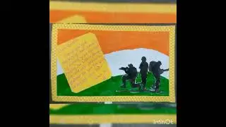 greeting card for soldiers# thank you message soldier's # greeting card activity# activity for Std 6