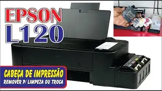 EPSON L120 como remover cabeçote, para limpeza ou troca