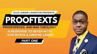 Prooftexts and Proofspecks @nefernittyesq @powerofthelamb @DwayneLemonPTHMinistries