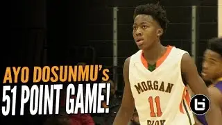 Ayo Dosunmu 51 Point Game! Chicago Morgan Park PG Goes Off in Season Opener!