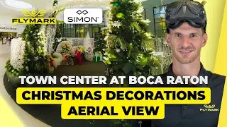 Town Center at Boca Raton Christmas decorations drone showcase by Flymark