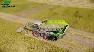 HEMP HARVEST WITH HEMP BULL (2019) | CLAAS XERION 4500