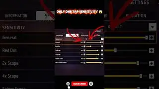 Free Fire One Tap Headshot Sensitivity 2026 😱 | 100% Red Number Trick