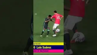 Luiz Suarez dribble & fighting spirit brace ⚽️⚽️ #efootball #gaming #shorts