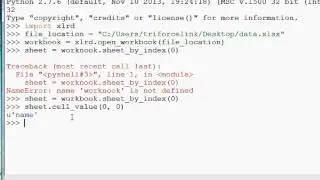 How to read Excel files with Python (xlrd tutorial)