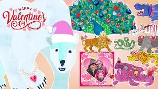 Valentine's Day Hearts with Polar & Friends