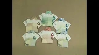 Plier une chemise à partir d'un billet de 20 EURO - tutoriel FACILE