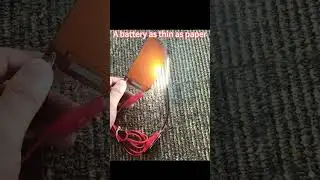 A battery as thin as paper