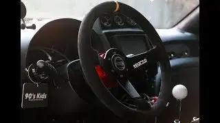 NRG Hub + Quick Release Install W/ Sparco R345 Suede Wheel