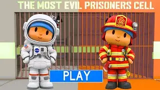 COMPILATIONS VIDEO 2025! POCOYO ASTRONAUT VS POCOYO FIREFIGHTER in BARRY'S PRISON RUN!