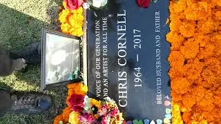 Musician Singer Chris Cornell Grave Day of the Dead Halloween Hollywood Forever LA CA Oct 31, 2025