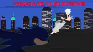 Gojo vs Shin Sonic (Obrigado pelos 500 inscritos!!!)