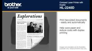 Brother HL-2240D Mono Laser Printer Duplex Printing at HuntOffice.ie