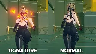 ZZZ Evelyn W-Engine Effect Animation Comparison