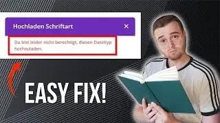 Divi Schriftart kann nicht hochgeladen werden - EASY FIX