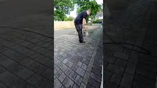 Pressure Washing Block Paving - Karcher K4