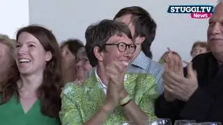 Gr&uuml;ne feiern Wahlerfolg in Stuttgart: 