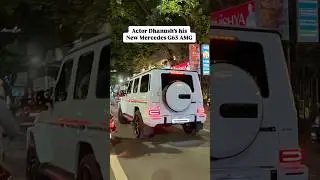 Actor Dhanush&rsquo;s New Mercedes G63 AMG😎 #mercedes #dhanush #g63 #shorts #luxurylife #actor #chennai