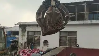 630T Mega Scrap Metal Baler Baling Press Machine With big loading box #heavyequipment #machine
