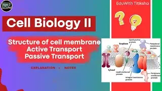 Cell Biology LECTURE 2 - Explanation and Notes | Class 10, +2 and +3 Science