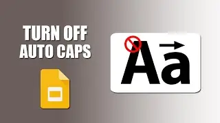 How to turn off auto caps in google slides