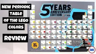 Review of the new Periodic Table of the LEGO Colors, a WLWYB product (We Love What You Build)