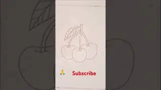 #cherry #drawing #shortsyt #fruit #redcolor fruit #art#pencilsketch #techniqueart#drawingideas