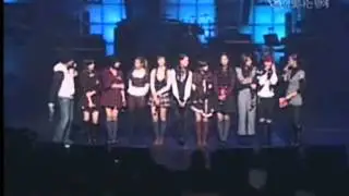 SNSD greeting @ Starry night Dec 15, 2007 GIRLS' GENERATION Live