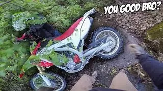 He Crashed My Dual Sport.. CRF250L FAIL(S)
