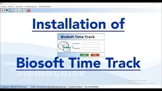 How to install Biosoft Time Track Attendance software | Biomachine Software | Realsoft Software