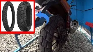 Новая резина на Stels Flame 200.