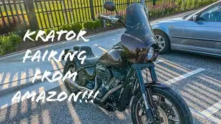 Krator fairing from Amazon installed on a 2021 Low Rider S