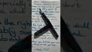 Writing Sat 06 Dec Benu Talisman and Diamine Celestial Skies #shorts