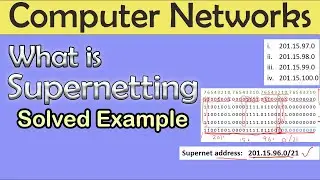 What is Supernetting? | How to Create Supernet | Solved Example