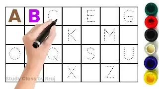 abc song | writing along dotted alphabets | learn and write abc | tracing abc | abcdef