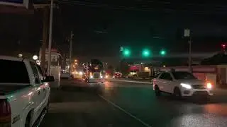 LOUD STRAIGHT PIPED Peterbilt Car Hauler With Light Show!!!!
