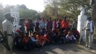 District jail Khandwa Demonstration