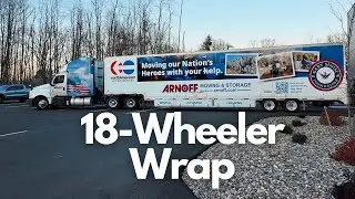 Full wrap of Tractor Trailer for Arnoff Moving & Storage #garysinisefoundation #WrapKingz