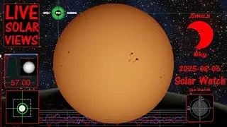 Live Sun Viewing! ☀️ White Light Filter Stream with Sunspot & Solar Weather Updates!
