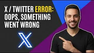 How To Fix X.com/Twitter Error Oops Something Went Wrong Please Try Again Later (Easy Guide)